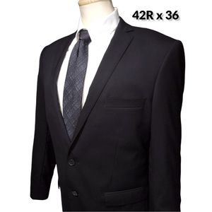 Egara Blue Label Suit, Black Stripe